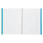 Galery – Caderno espiral liderpapel din a4 jolly capa forrada 140 f 75 gr quadricula 5mm 5 bandas de cores 4 furos cor verde0