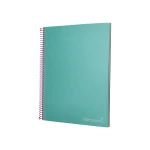 Galery – Caderno espiral liderpapel din a4 jolly capa forrada 140 f 75 gr quadricula 5mm 5 bandas de cores 4 furos cor turquesa0