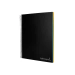 Galery – Caderno espiral liderpapel din a4 jolly capa forrada 140 f 75 gr quadricula 5mm 5 bandas de cores 4 furos cor preto0