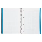 Galery – Caderno espiral liderpapel din a4 jolly capa forrada 140 f 75 gr quadricula 5mm 5 bandas de cores 4 furos cor preto0