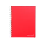 Galery – Caderno espiral liderpapel din a4 jolly capa dura 140 f 75 gr quadricula 5mm 5 bandas de cores 4 furos cores sortidas0