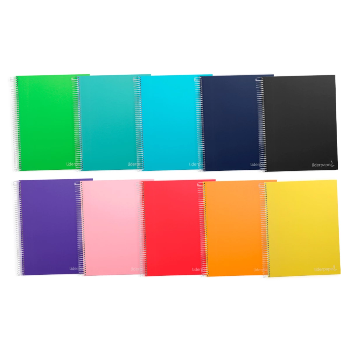 Galery – Caderno espiral liderpapel din a4 jolly capa dura 140 f 75 gr pautado 5 bandas de cores 4 furos cores sortidas0