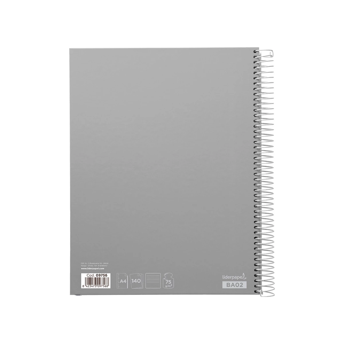 Galery – Caderno espiral liderpapel din a4 jolly capa dura 140 f 75 gr pautado 5 bandas de cores 4 furos cores sortidas0