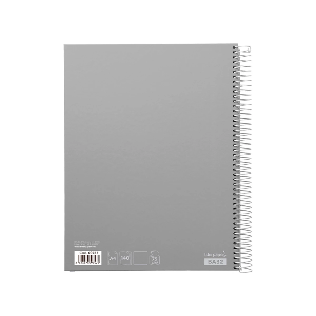 Galery – Caderno espiral liderpapel din a4 jolly capa dura 140 f 75 gr liso 5 bandas de cores 4 furos cores sortidas0