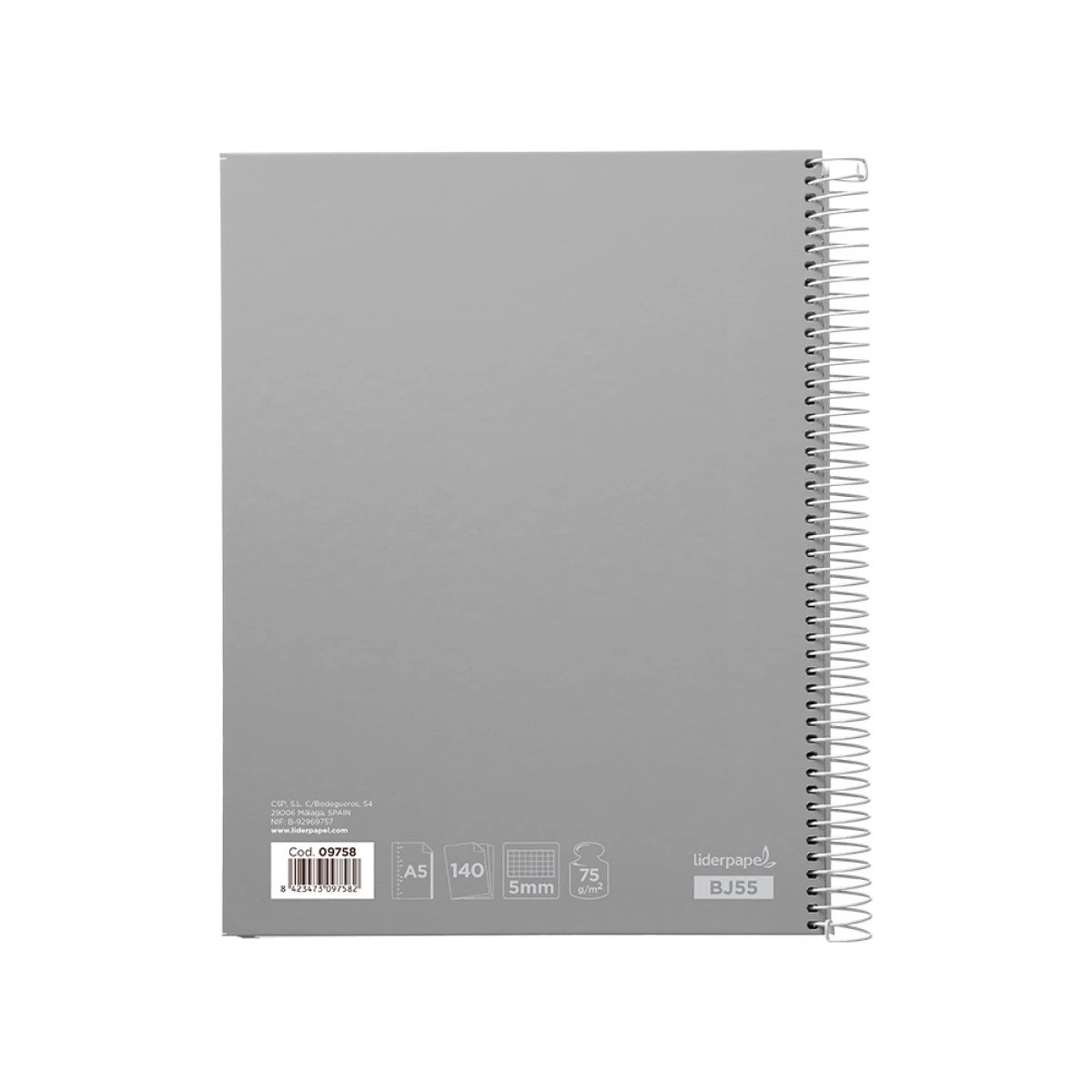 Galery – Caderno espiral liderpapel din a5 jolly capa dura 140 f 75 gr quadricula 5mm 5 bandas de cores 6 furos cores sortidas0