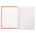 Galery – Caderno espiral liderpapel din a4 crafty capa forrada 80 f 90 gr quadricula 5 mm com margem cores sortidas0