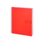 Galery – Caderno espiral liderpapel din a4 crafty capa forrada 80 f 90 gr quadricula 5 mm com margem cores sortidas0