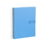 Galery – Caderno espiral liderpapel din a4 crafty capa forrada 120 f 90 gr quadricula 5 mm 5 bandas de cores 4 cores celeste0