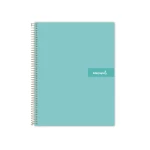 Galery – Caderno espiral liderpapel din a4 crafty capa forrada 120 f 90 gr quadricula 5mm 5 bandas de cores 4 furos cor turquesa0