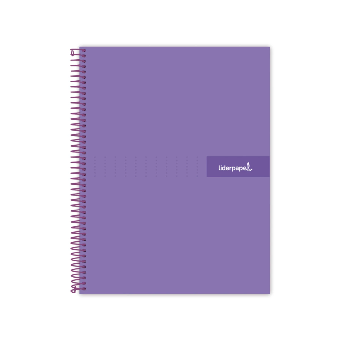 Galery – Caderno espiral liderpapel din a4 crafty capa forrada 120 f 90 gr quadricula 5mm 5 bandas de cores 4 furos cor violeta0