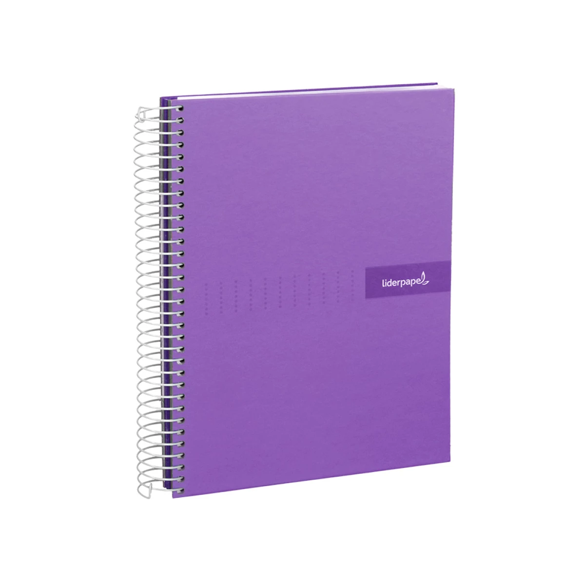 Galery – Caderno espiral liderpapel din a4 crafty capa forrada 120 f 90 gr quadricula 5mm 5 bandas de cores 4 furos cor violeta0