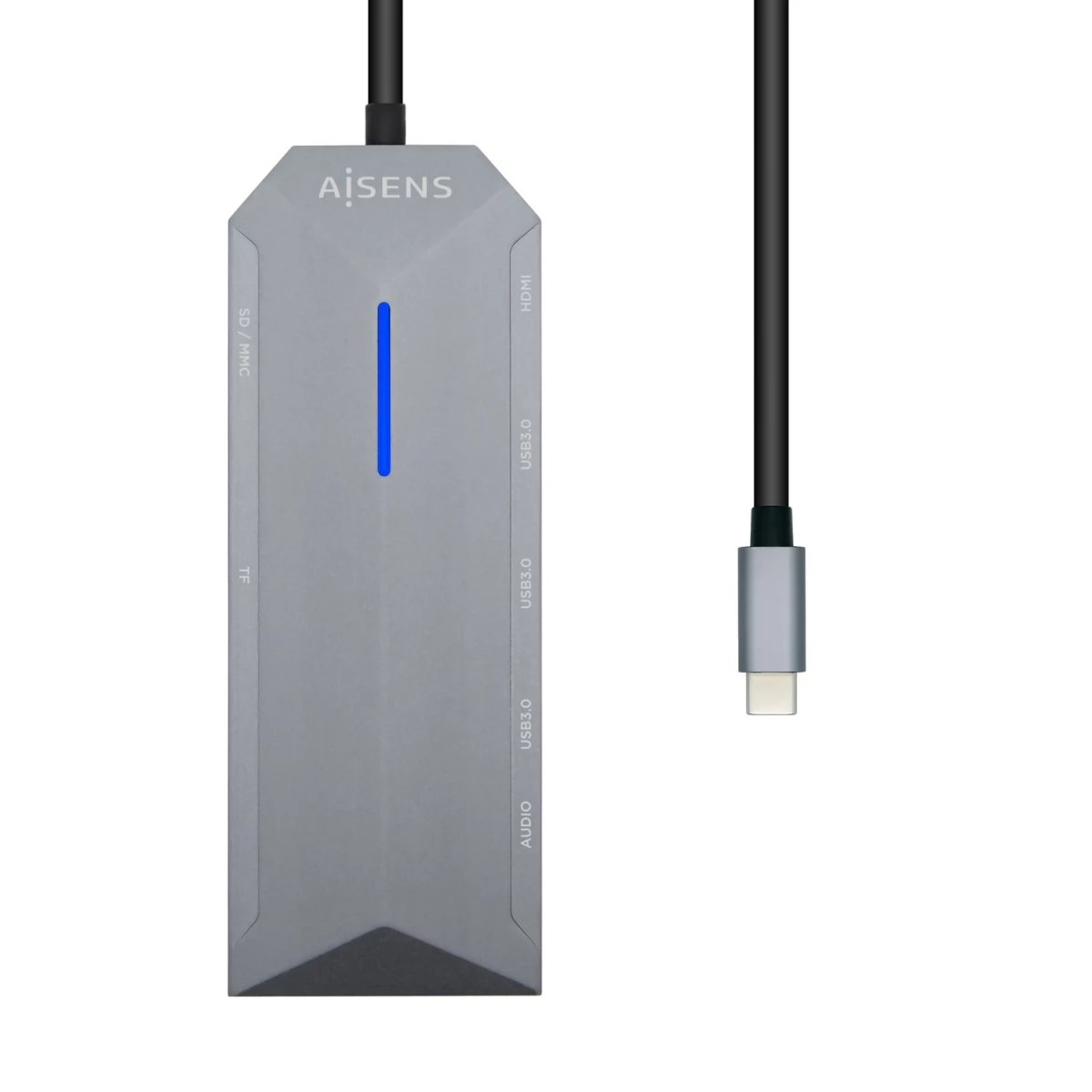 Galery – AISENS ASUC-9P001-GR base & duplicador de portas Com fios Thunderbolt 3 Cinzento0