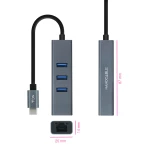 Galery – Nanocable 10.03.0408 base & duplicador de portas Com fios USB 3.2 Gen 1 (3.1 Gen 1) Type-C Cinzento0