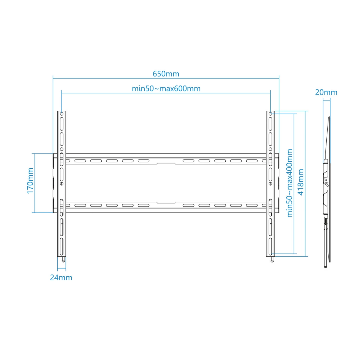 Galery – TooQ LP1080F-B suporte para TV 2,03 m (80″) Preto0