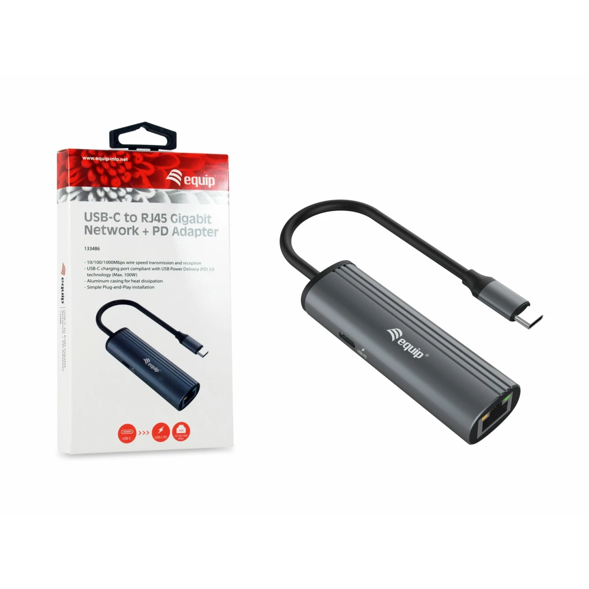 Galery – Equip 133486 base & duplicador de portas USB Type-C Preto, Cinzento0