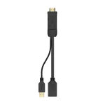 Galery – AISENS A122-0642 adaptador de cabo de vídeo 0,1 m HDMI Type A (Standard) DisplayPort + USB Type-A Preto0