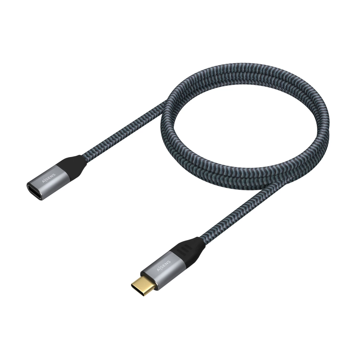 Galery – AISENS A107-0635 cabo USB 1 m USB4 Gen 2×2 USB C Cinzento0