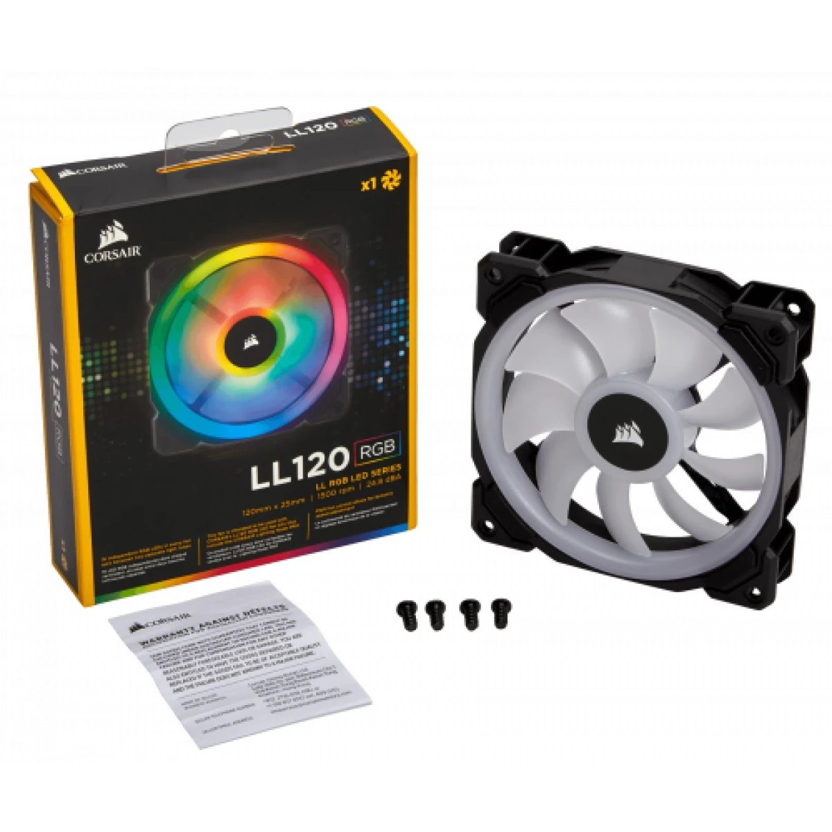 Galery – Corsair LL Series, LL120 RGB, 120mm Dual Light Loop RGB LED0