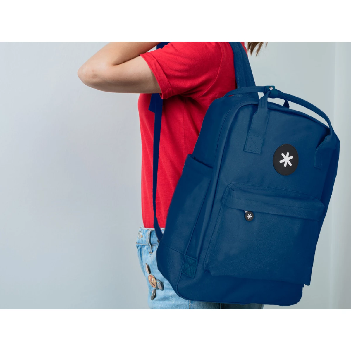 Galery – Mochila escolar antartik com bolso exterior azul marinho 270x120x380 cm0