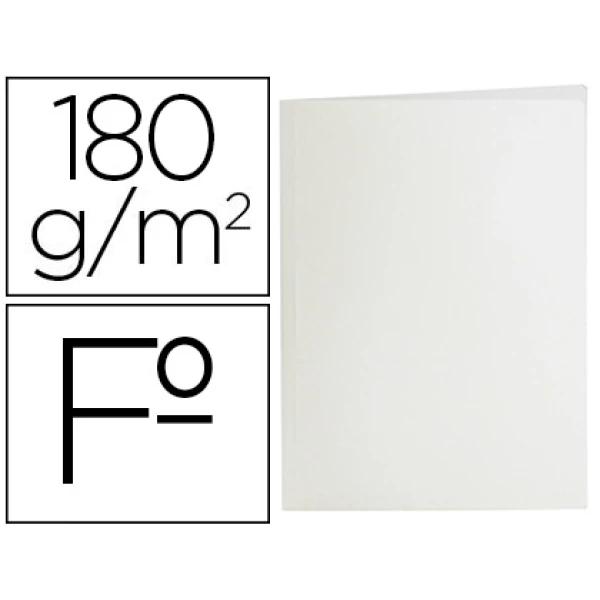 Thumbnail-Classificadores liderpapel folio branco 180g/m2 – 50 unidades