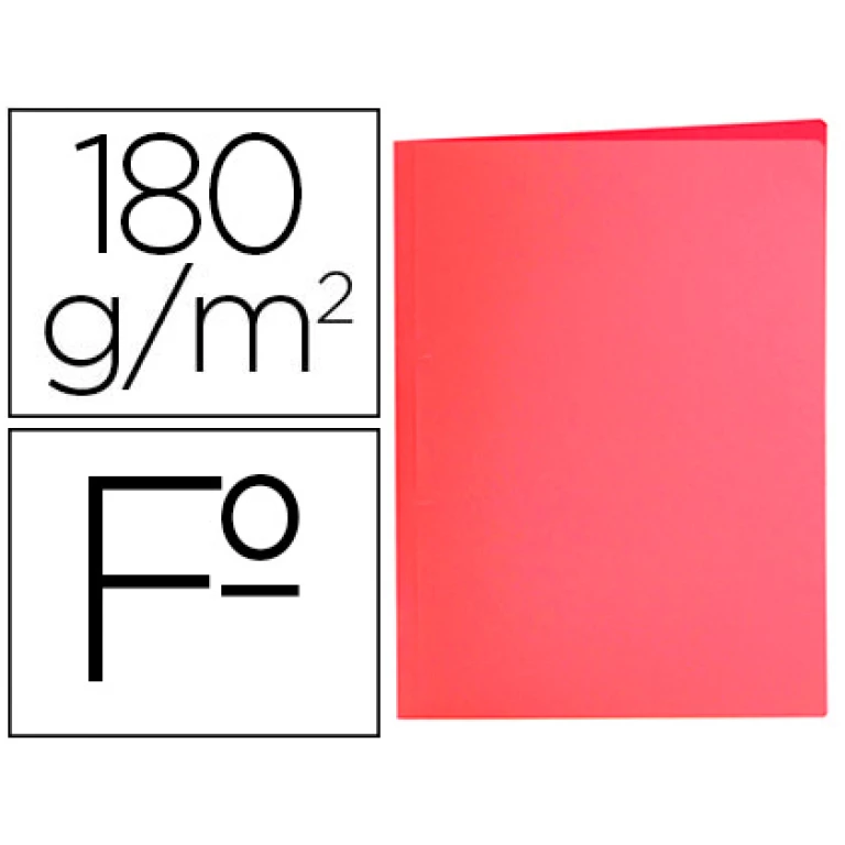 Thumbnail-Classificadores liderpapel folio vermelho pastel 180g/m2 – 50 unidades