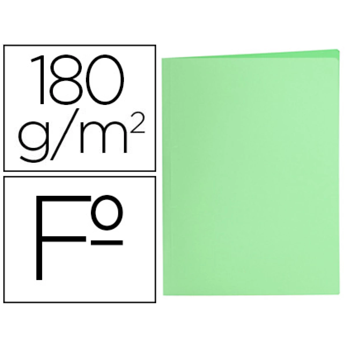 Thumbnail-Classificadores liderpapel folio verde pastel 180g/m2 – 50 unidades