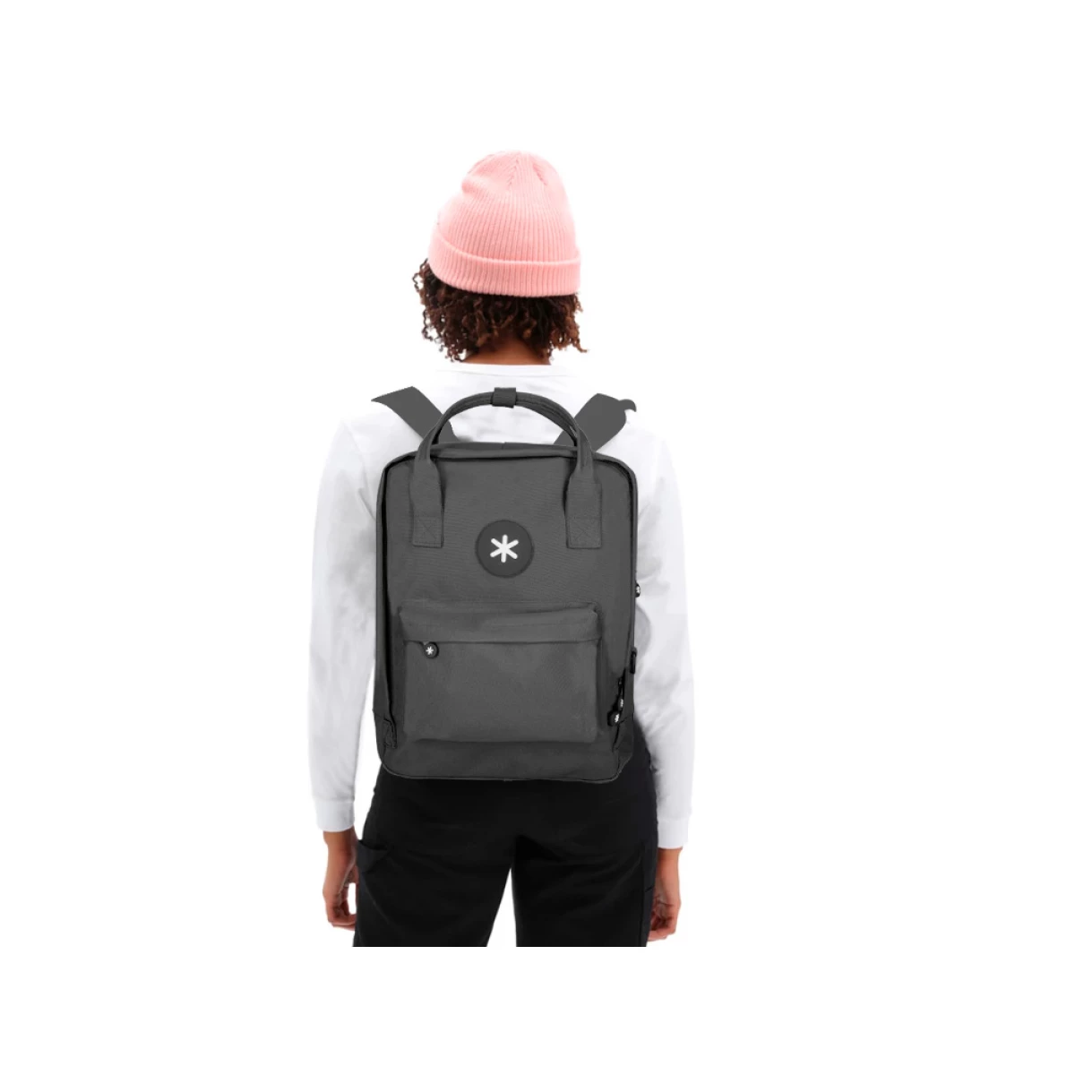 Galery – Mochila escolar antartik com bolso exterior preta 270x120x380 cm0