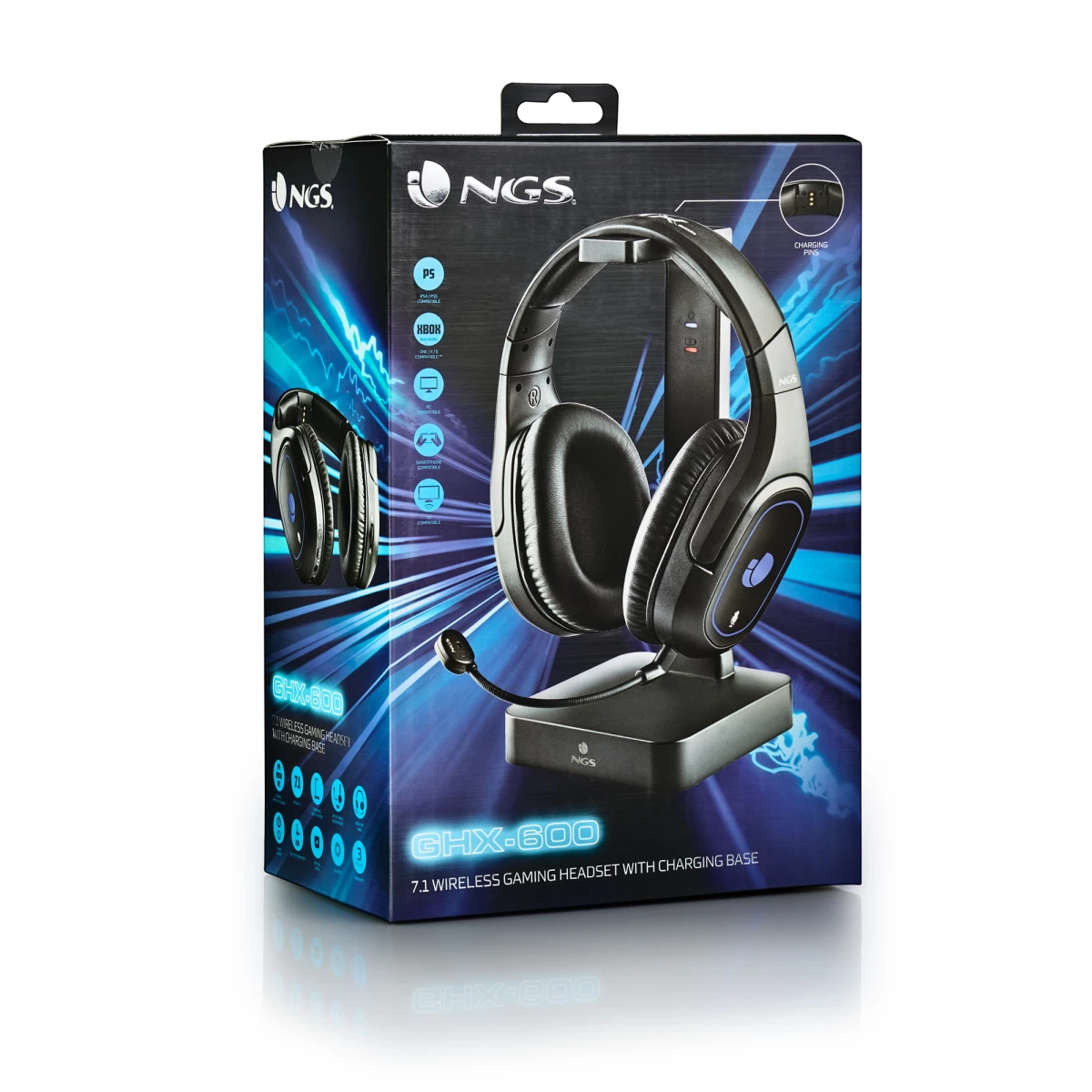 Galery – NGS GHX-600 Auscultadores Com fios e sem fios Fita de cabeça Jogos Micro-USB Preto0