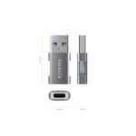 Galery – AISENS A108-0655 adaptador para cabos USB C USB A Cinzento0