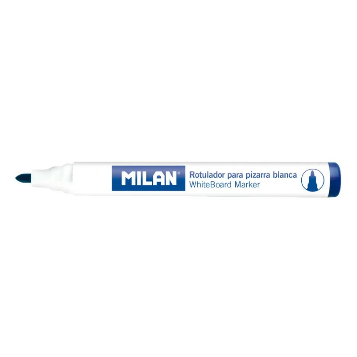 Thumbnail-Marcadores Milan para Quadro Branco com Ponta Redonda – Ponta 4,7 mm – Tinta Álcool – Apagar a Seco – Cor Azul