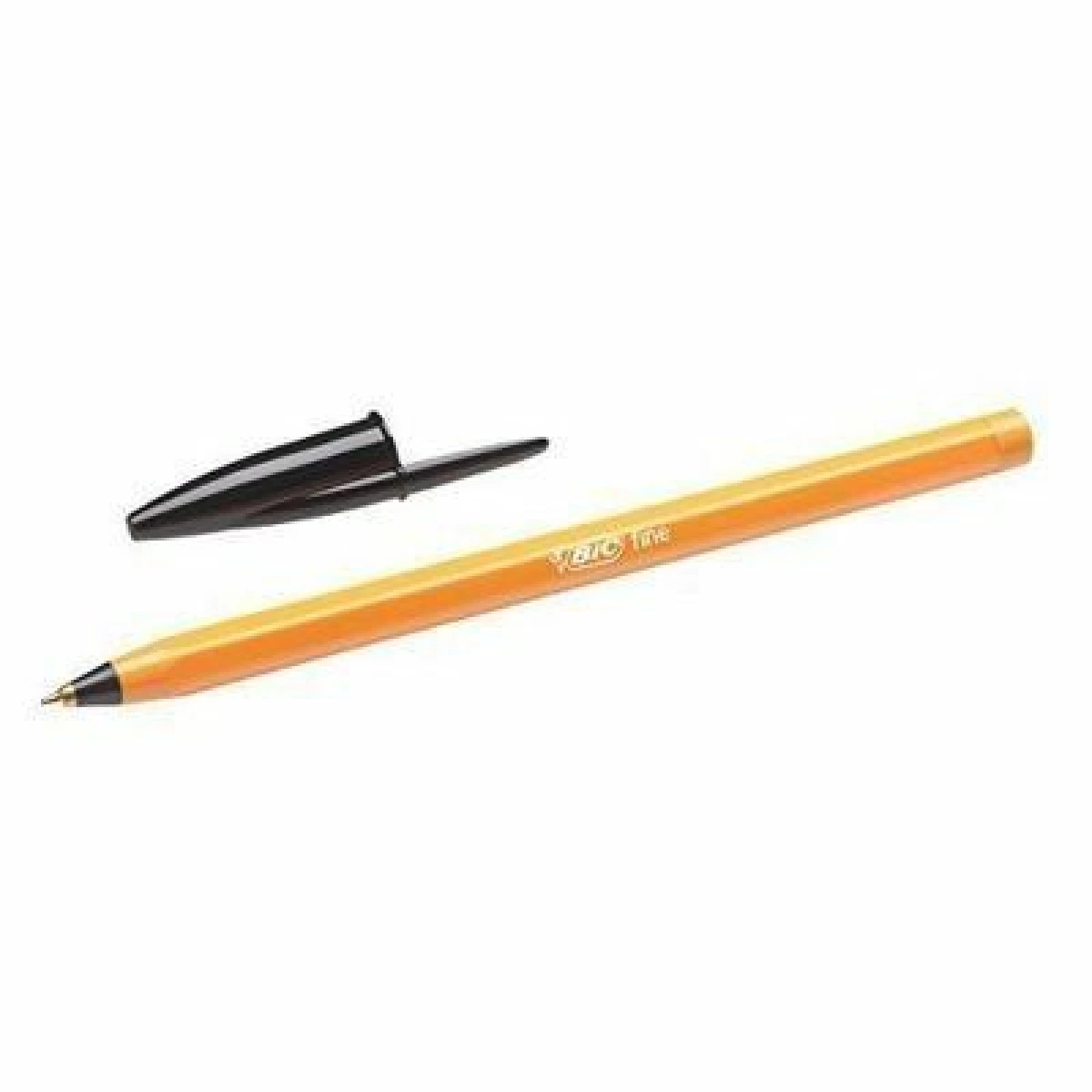 Thumbnail-Caneta Esferográfica Fina Original Bic Orange – Ponta redonda de 0,8 mm – Traço de 0,30 mm – Tinta à base de óleo – Corpo laranja – Cor preta