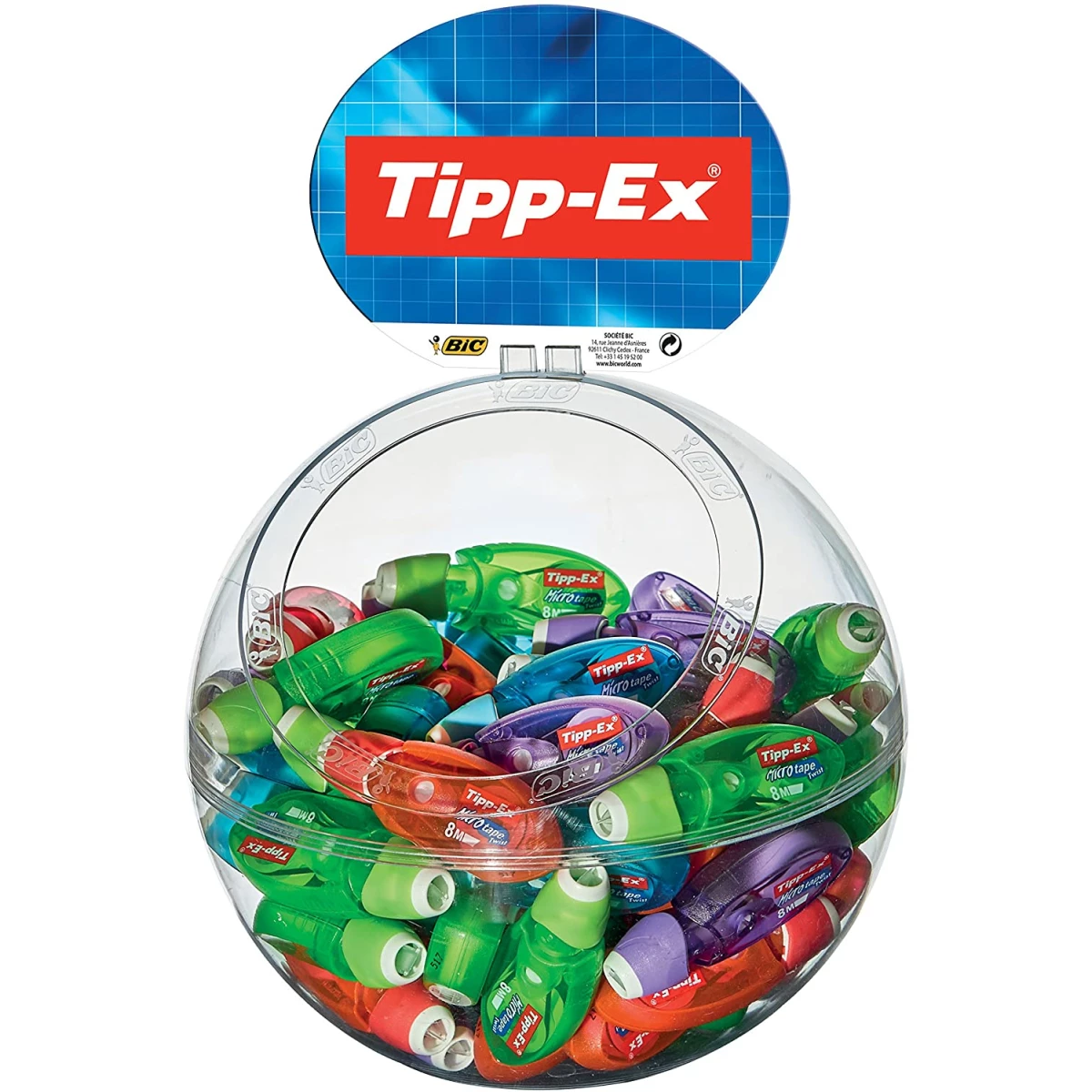 Thumbnail-Corretor tipp-ex micro tape twist 6mx12mm expositor 60 unds