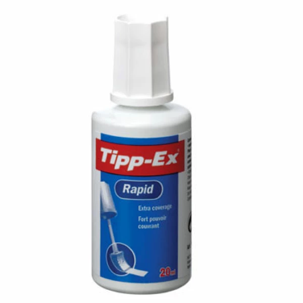 Thumbnail-Tipp-Ex Rapid Corrector Liquid 20ml – Fórmula de Secagem Rápida – Aplicador de Espuma