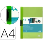 Thumbnail-Bolsa dossier liderpapel com clip lateral din a4 verde translucido 60 folhas