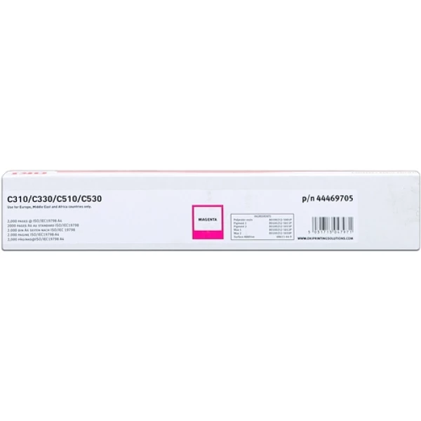 Thumbnail-Cartucho de Toner Original Magenta OKI C310/C510/MC351/MC361 – 44469705