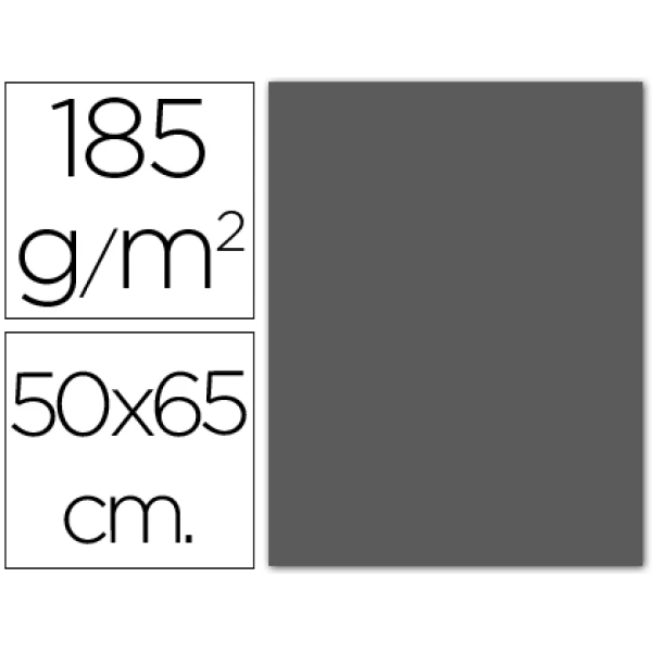 Thumbnail-Cartolina guarro 50×65 cm 185 gr cinza escuro – 5 unidades