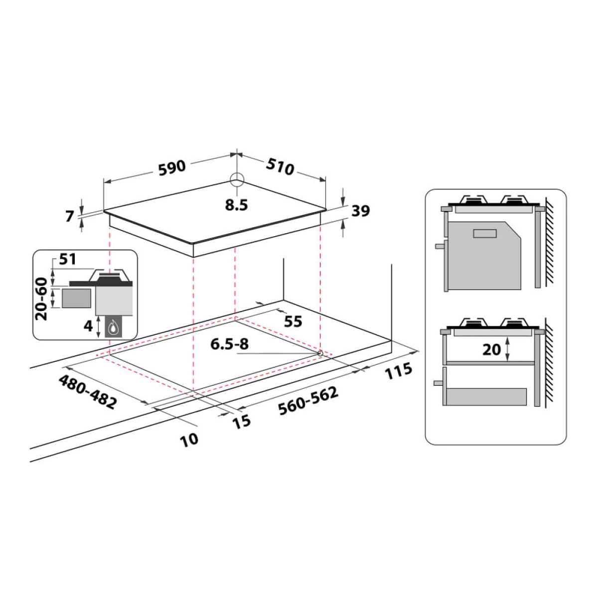 Galery – PLACA WHIRLPOOL – GMAL 6422 IXL0