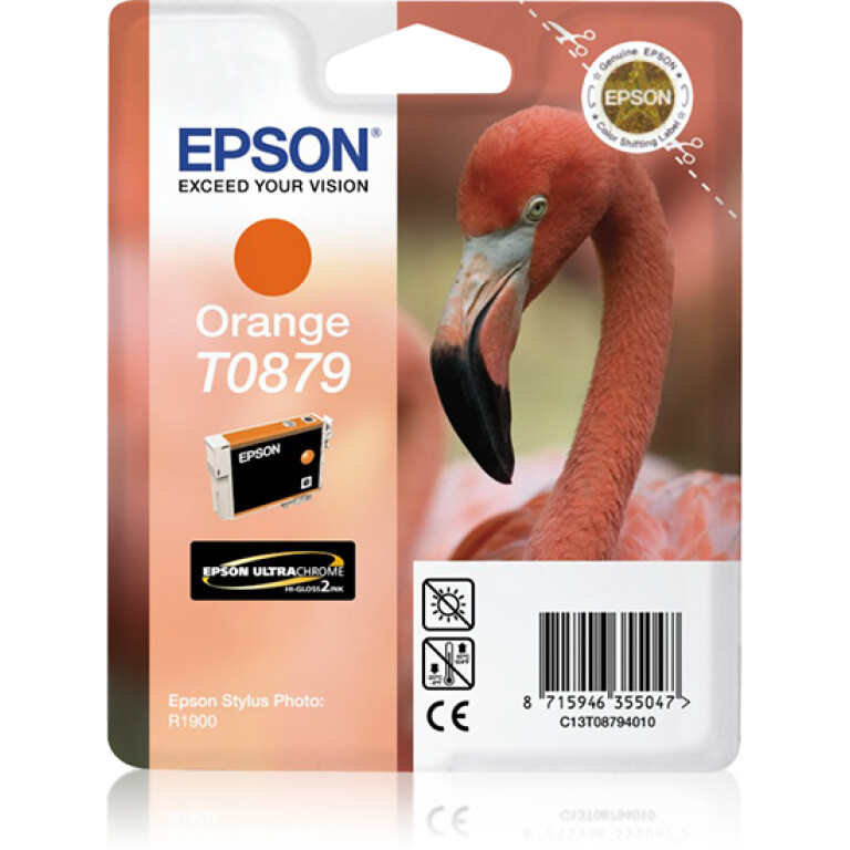 Thumbnail-Epson Flamingo Tinteiro Laranja T0879 Ultra Gloss High-Gloss 2