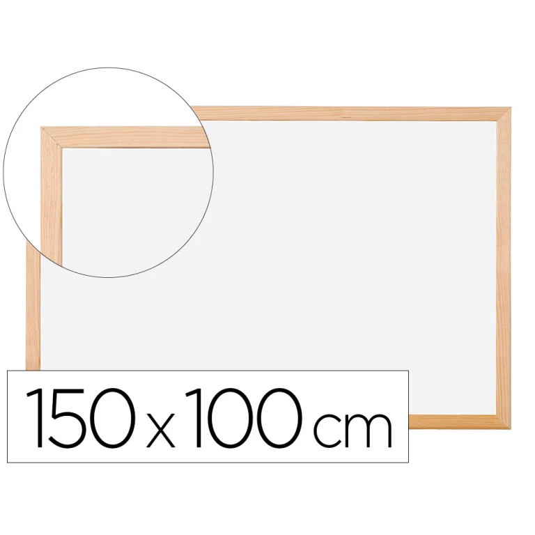 Thumbnail-Quadro branco q-connect laminado caixilho de madeira 100×150 cm