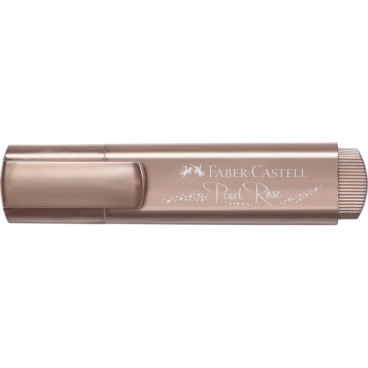 Thumbnail-Caneta marcadora fluorescente Faber-Castell Textliner 46 – Ponta chanfrada – Curso entre 1,2 mm e 5 mm – Tinta à base de água – Cor ouro rosa