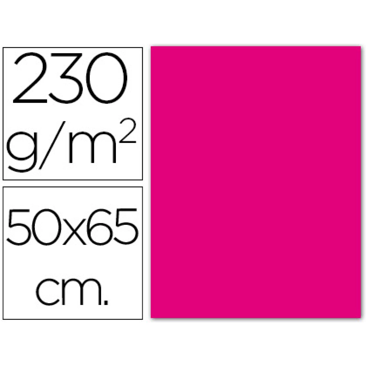 Thumbnail-Cartolina fluorescente 50 x 65 cm 230 gr magenta