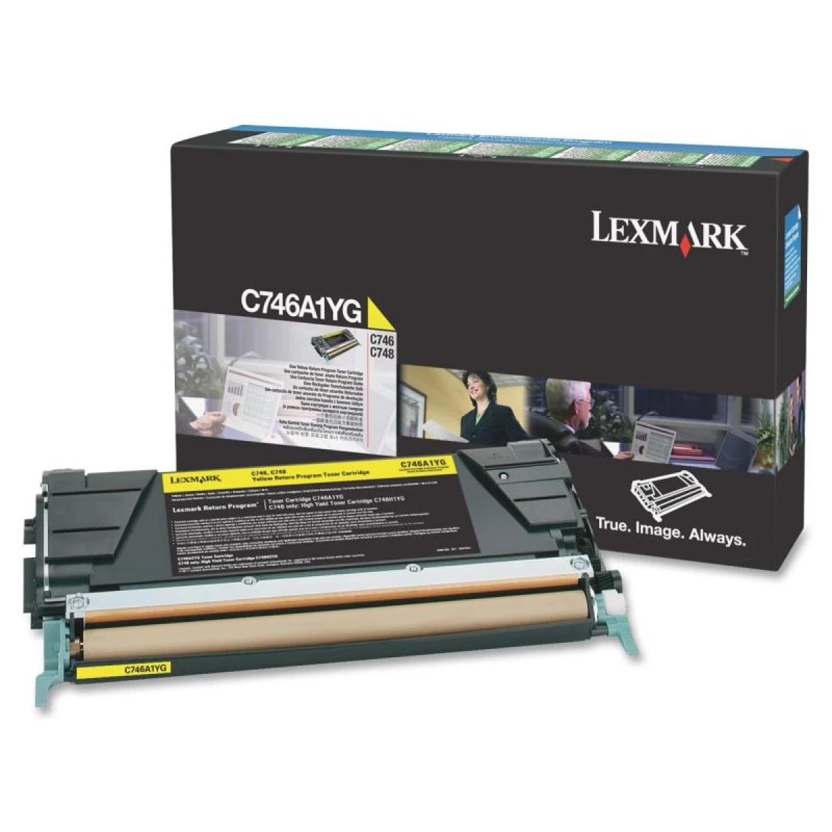 Thumbnail-Lexmark C746A1YG toner 1 unidade(s) Original Amarelo