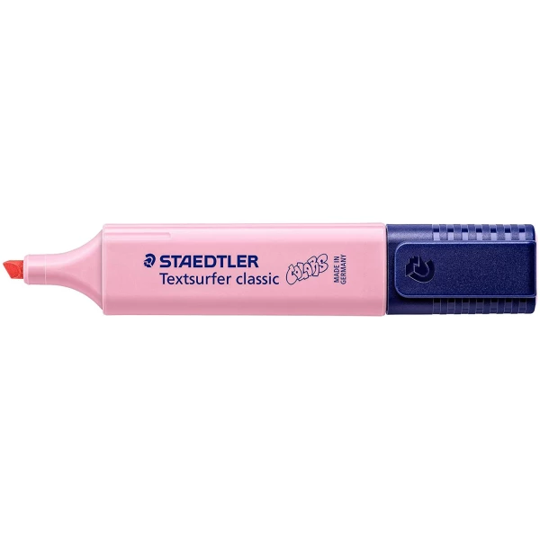 Thumbnail-Marcador fluorescente Pastel Staedtler Textsurfer Classic 364 – Ponta chanfrada – Traço entre 1 – 5 mm – Tinta à base de água – Cor carmim clara