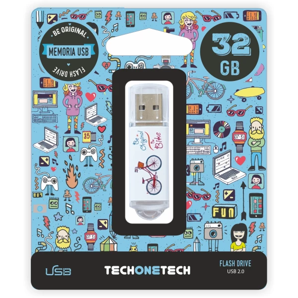 Thumbnail-TechOneTech Be Bike Memoria USB 2.0 32GB (Pendrive)