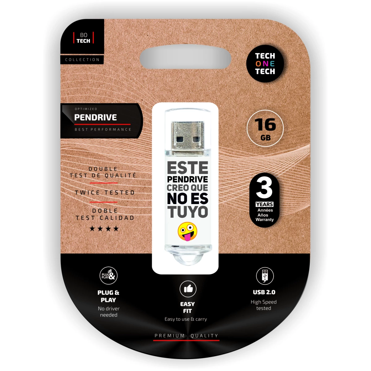 Thumbnail-Pen drive techonetech flash drive 16 gb 2.0 no es tuyo