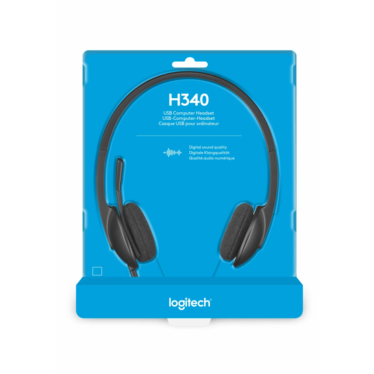 Galery – Logitech H340 Auscultadores Com fios Fita de cabeça Escritório/Call center USB Type-A Preto0