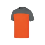 Galery – T-shirt de algodao deltaplus cor cinza laranja tamanho m0