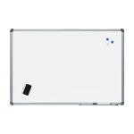 Galery – Quadro branco rocada aco vitrificado magnetico moldura aluminio e cantos pvc 60×45 cm inclui bandeja para marcador0