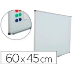 Thumbnail-Quadro branco rocada aco vitrificado magnetico moldura aluminio e cantos pvc 60×45 cm inclui bandeja para marcador