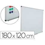 Thumbnail-Quadro branco rocada aco vitrificado magnetico moldura aluminio e cantos pvc 180×120 cm inclui bandeja para marcador